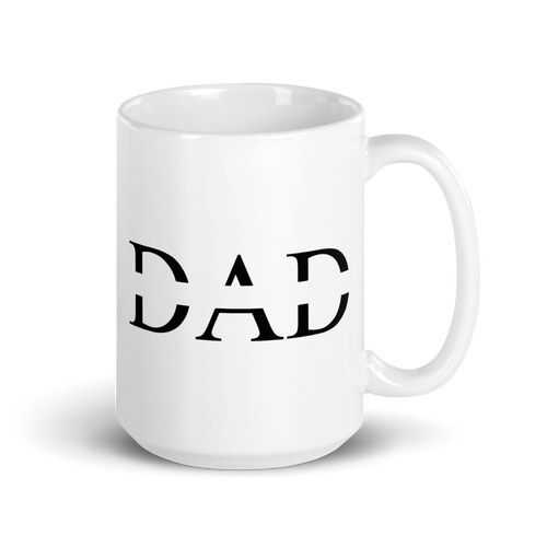 Dad White glossy mug