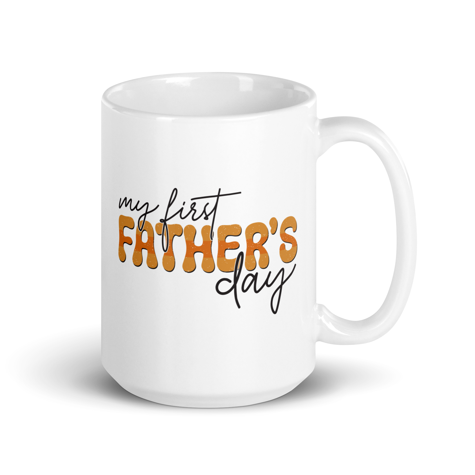 My First Father's Day White glossy mug