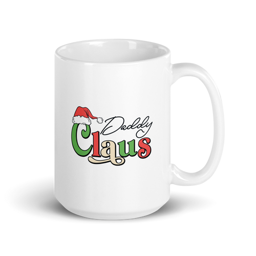 Daddy Claus White glossy mug