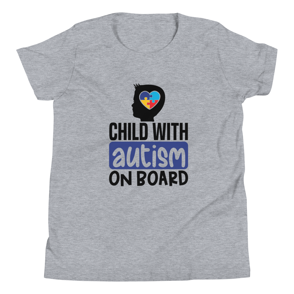 Child With Autism On Broad Youth Short Sleeve T-Shirt