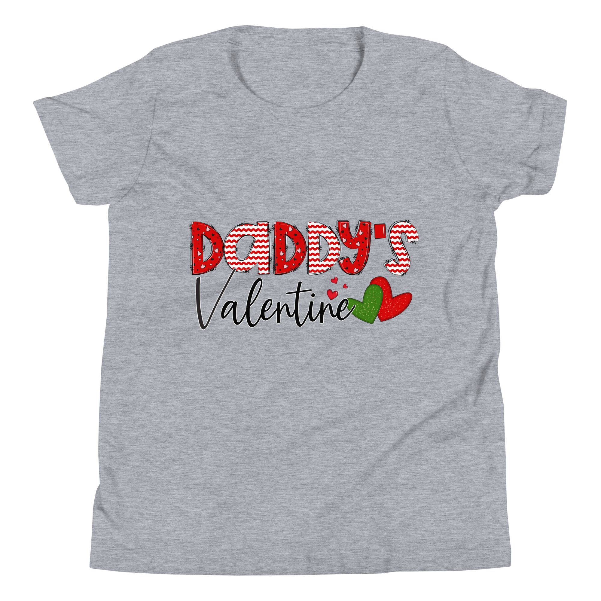 Daddy's Valentine Youth Short Sleeve T-Shirt