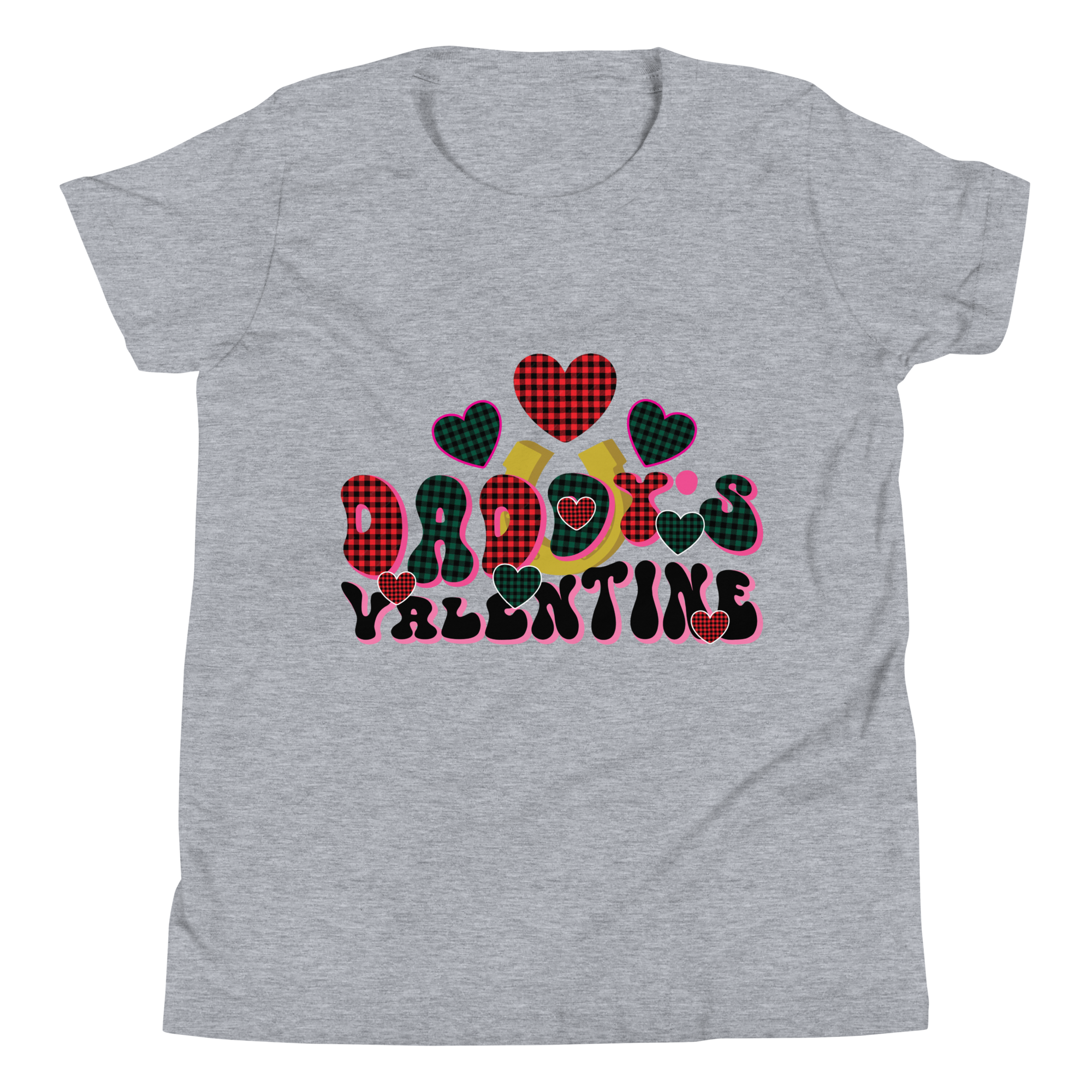 Daddy's Valentine Youth Short Sleeve T-Shirt