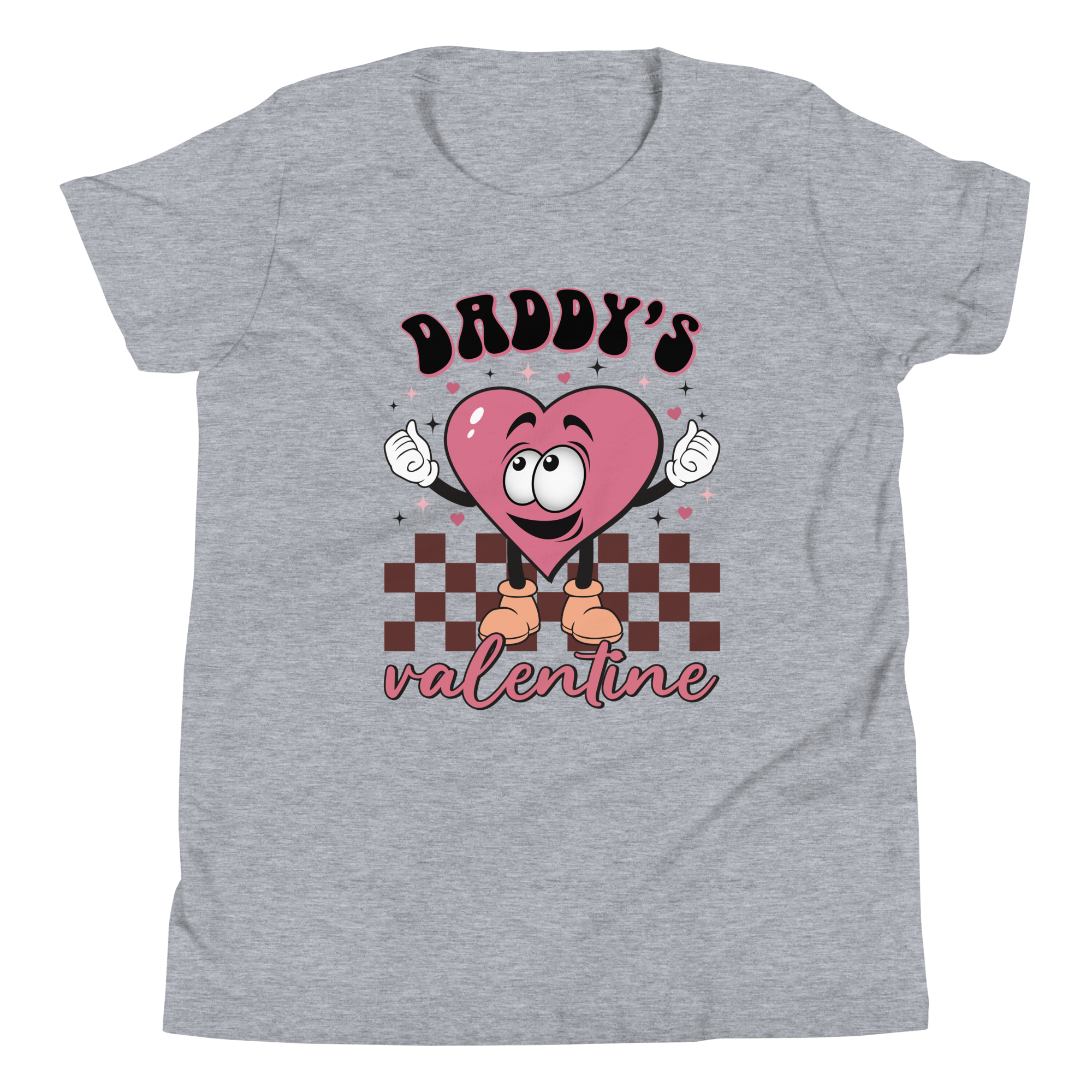 Daddy's Valentine Youth Short Sleeve T-Shirt