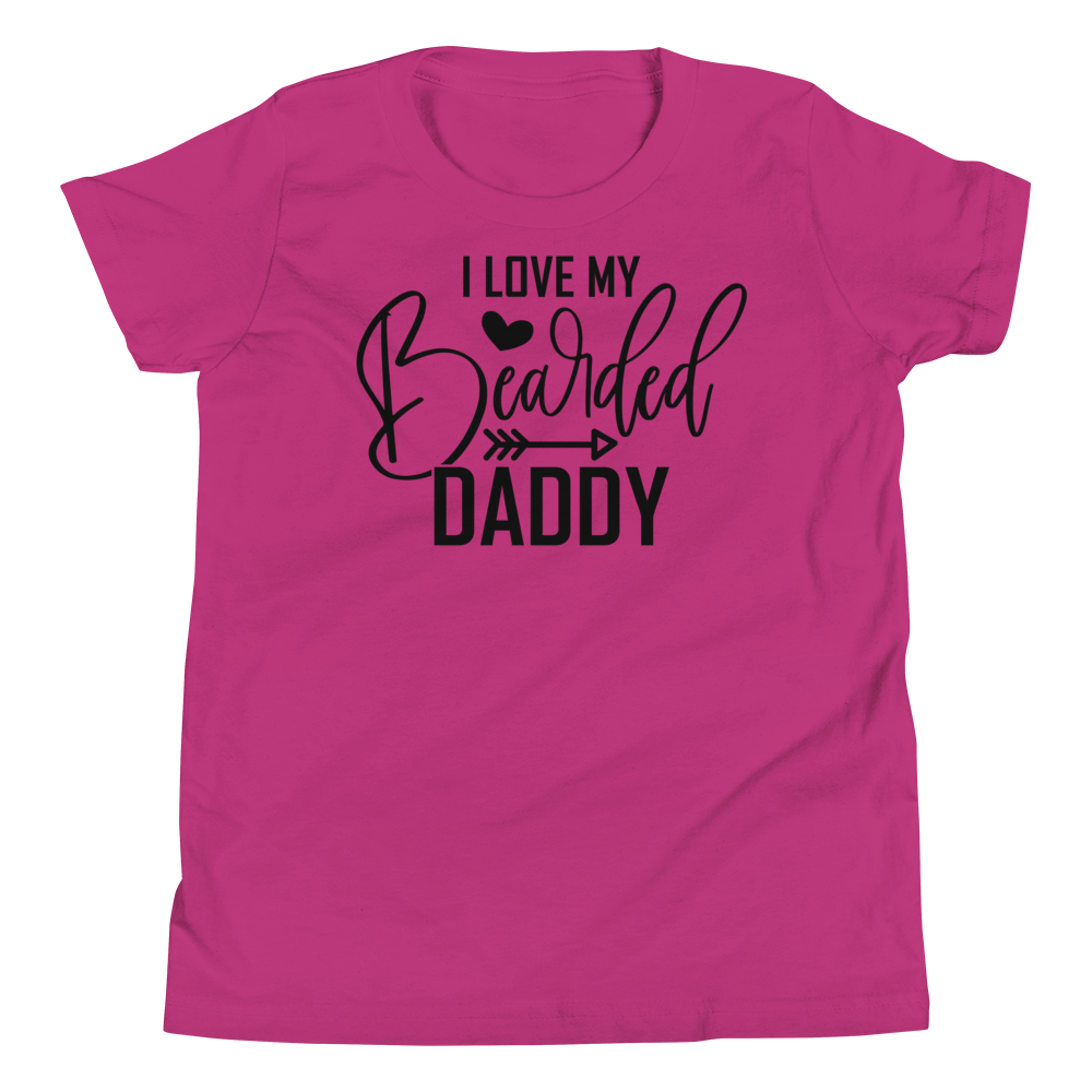 I Love My Bearded Daddy Youth Short Sleeve T-Shirt