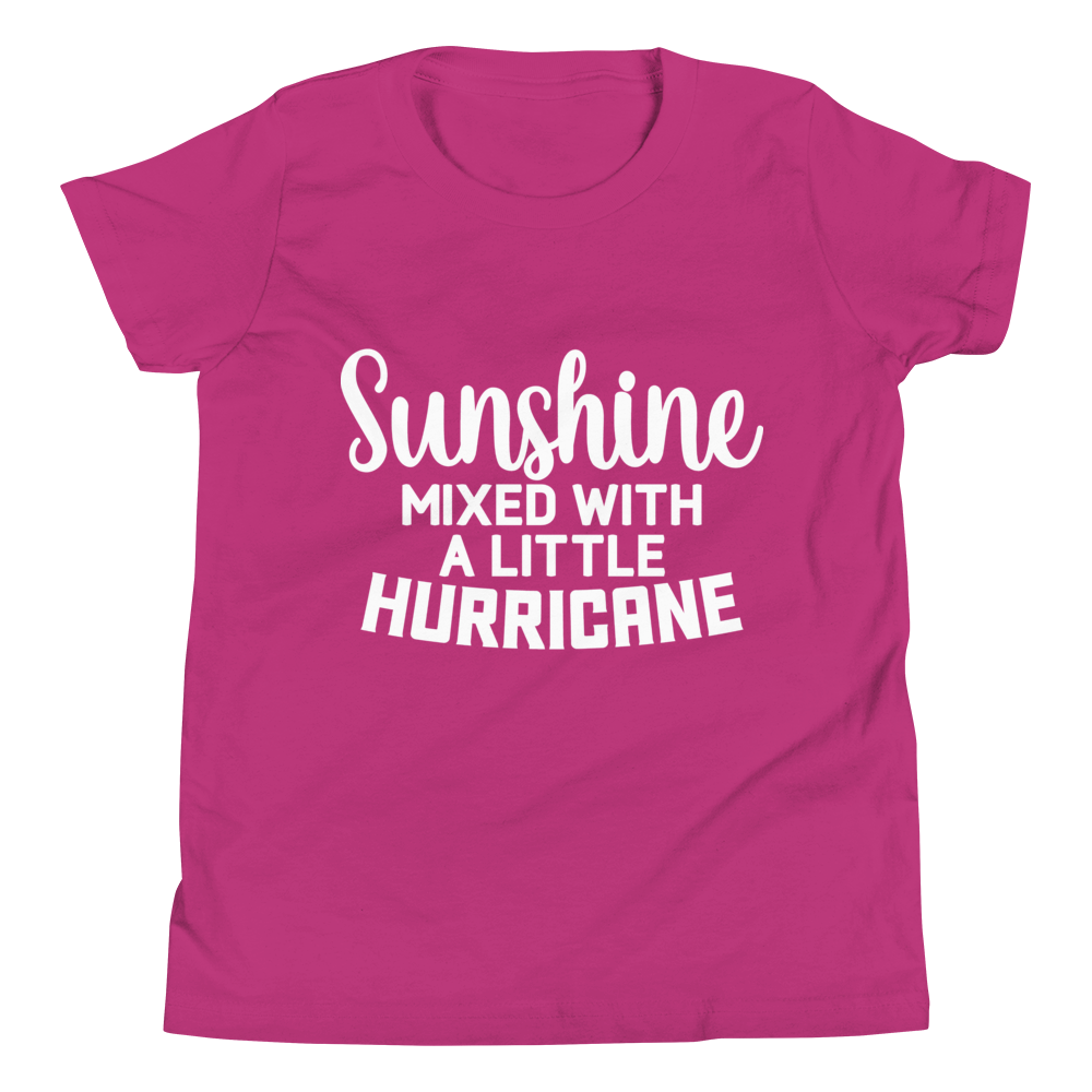 Sunshine Mixed With A Little Hurricane Youth Short Sleeve T-Shirt