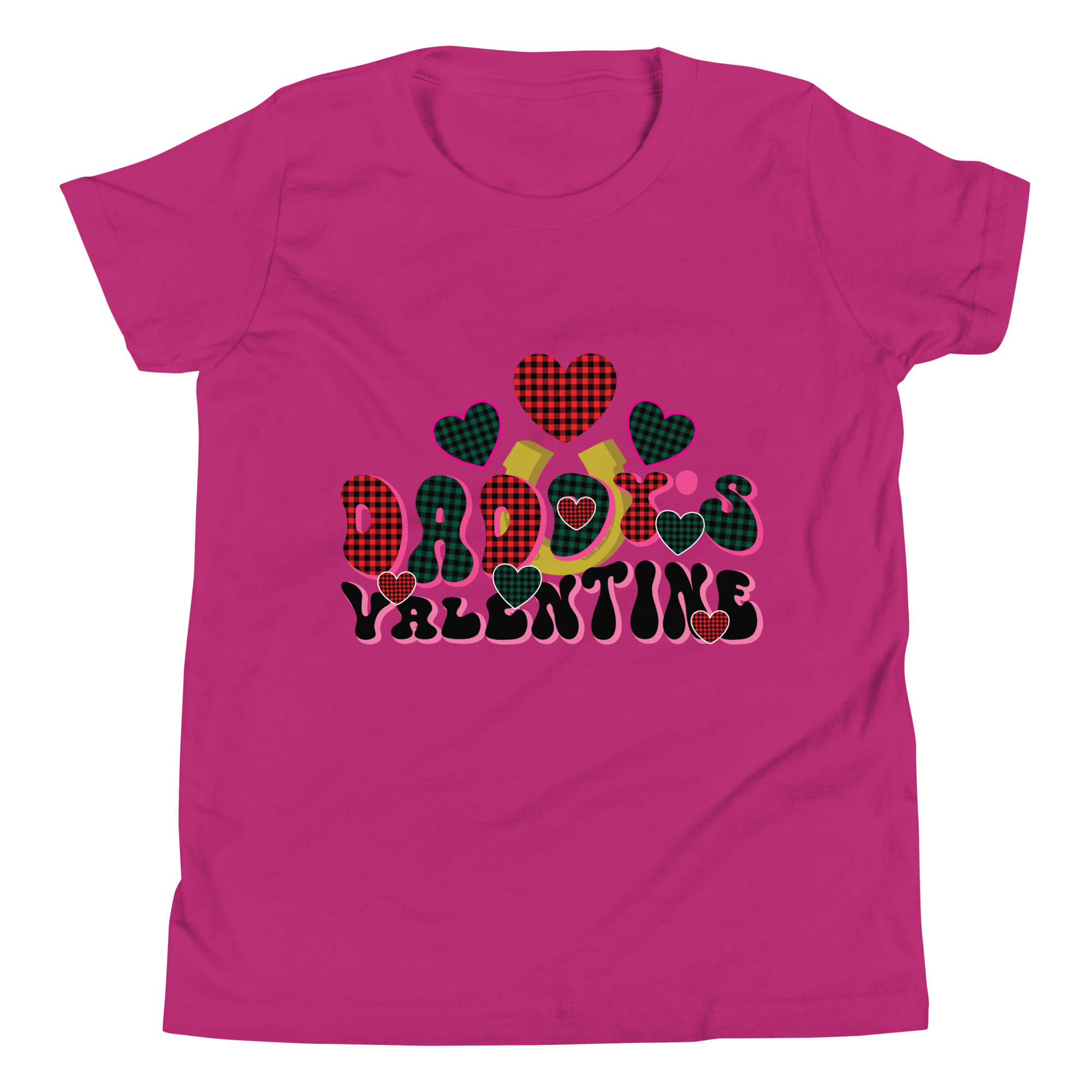 Daddy's Valentine Youth Short Sleeve T-Shirt