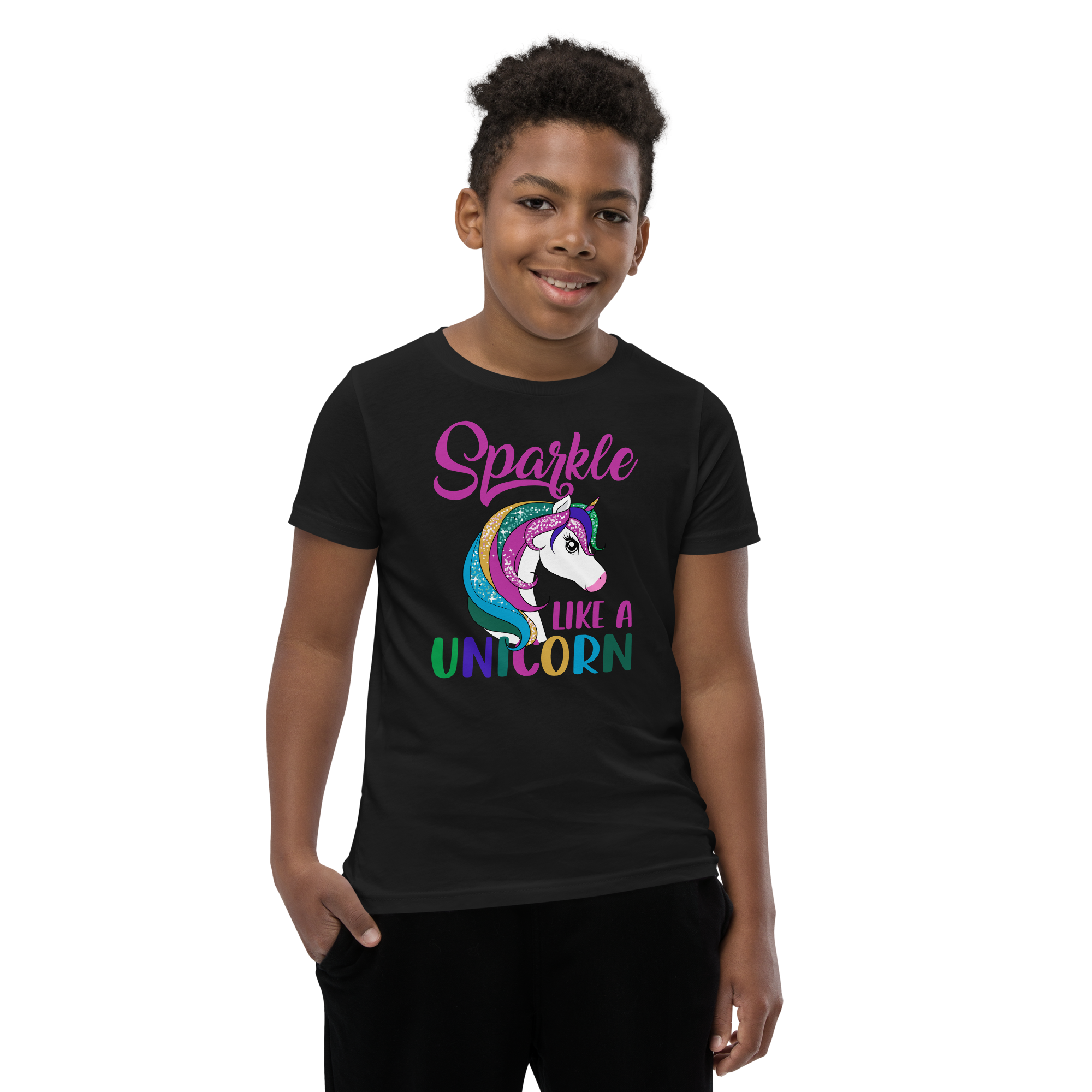 Sparkle Like A Unicorn Youth Short Sleeve T-Shirt