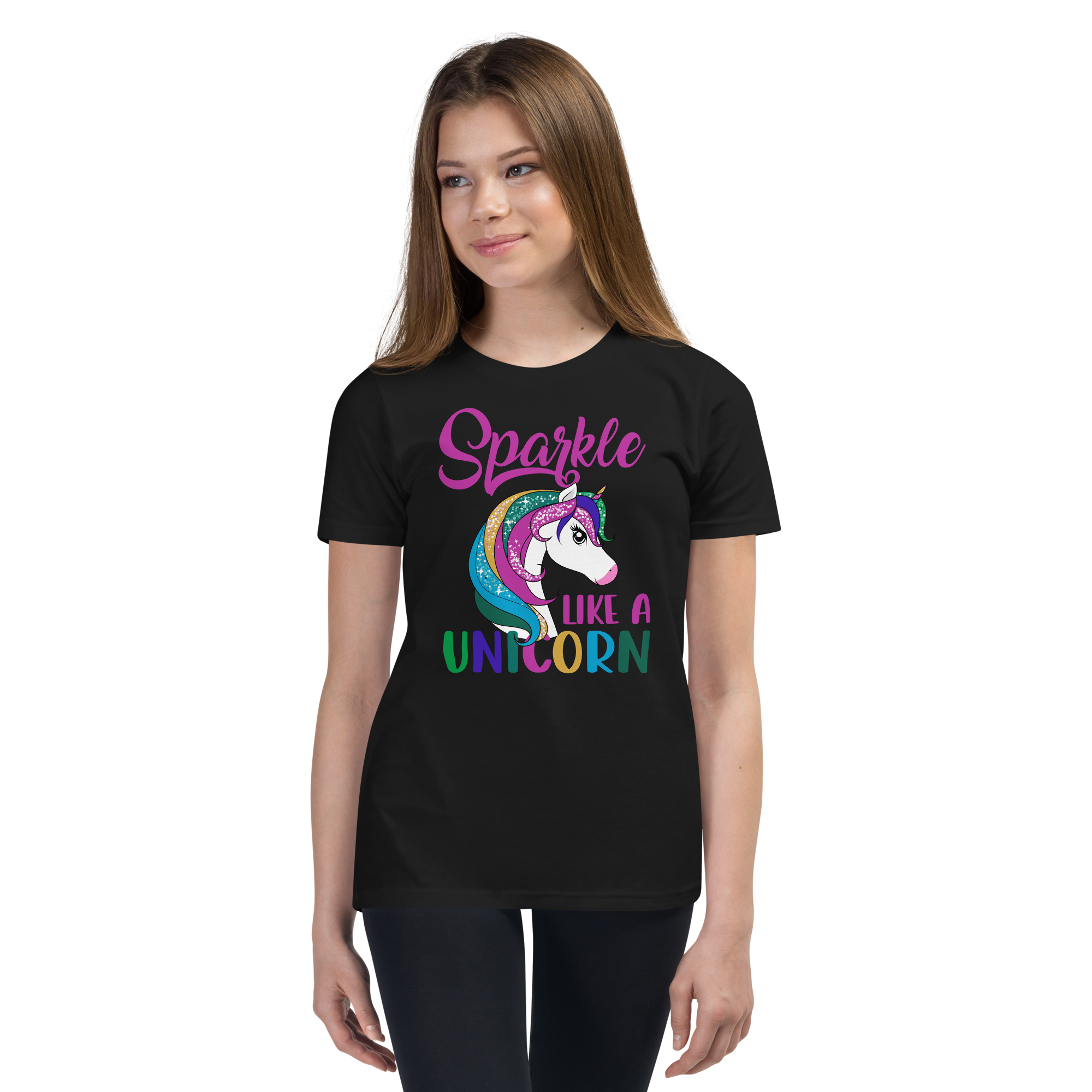 Sparkle Like A Unicorn Youth Short Sleeve T-Shirt