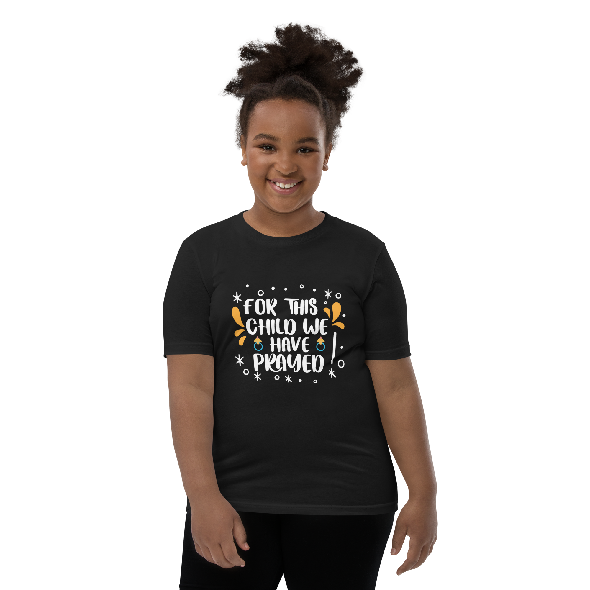 For This Child We Have Prayed Youth Short Sleeve T-Shirt