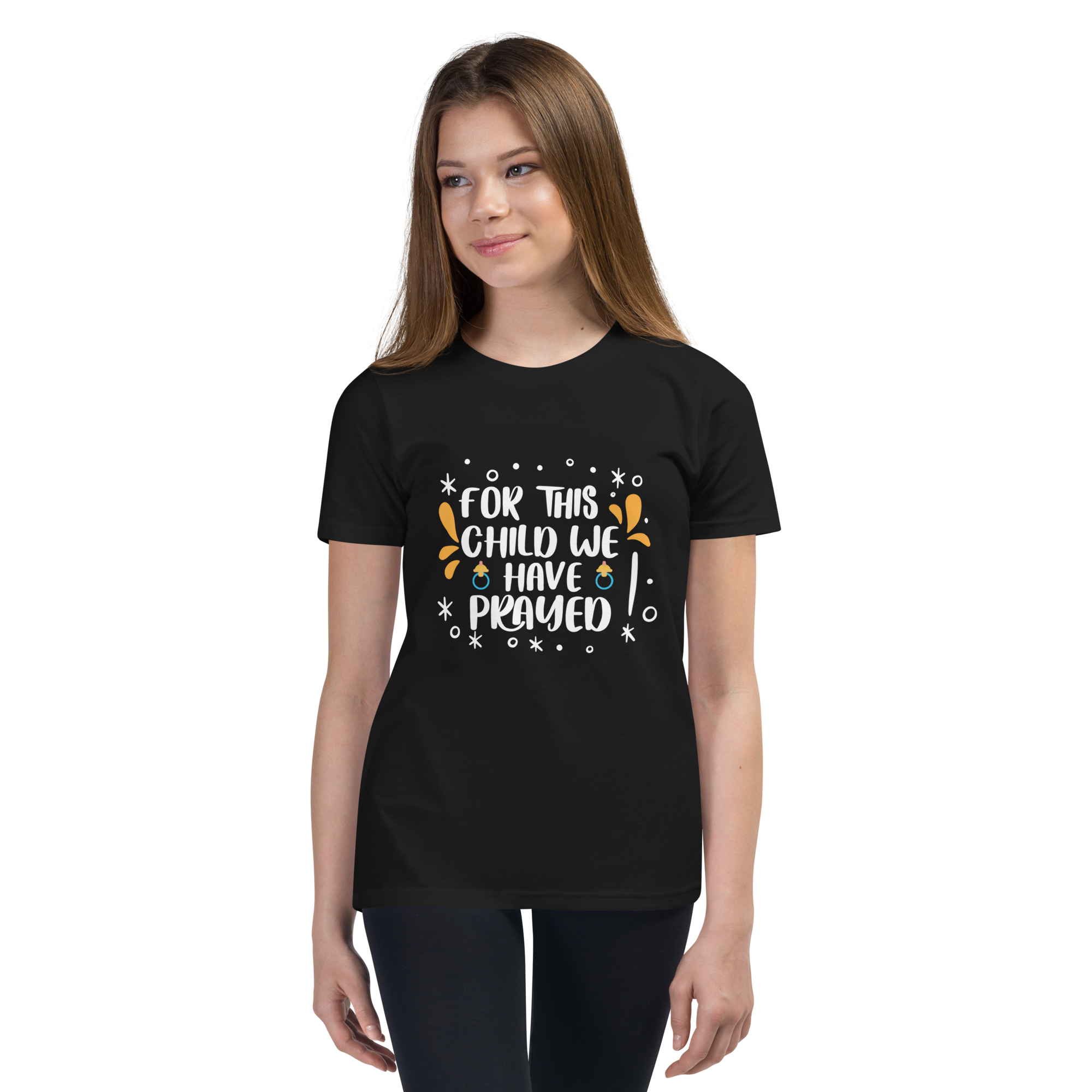 For This Child We Have Prayed Youth Short Sleeve T-Shirt