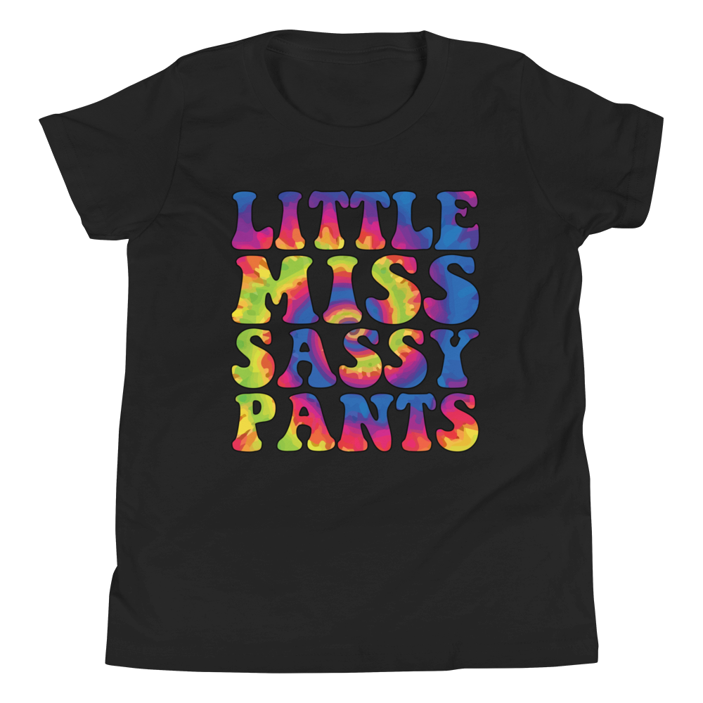 Little Miss Sassy Pants Youth Short Sleeve T-Shirt