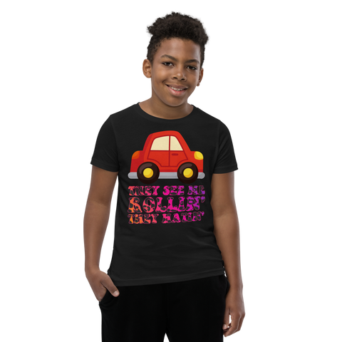 They See Me Rollin' They Hatin' Youth Short Sleeve T-Shirt