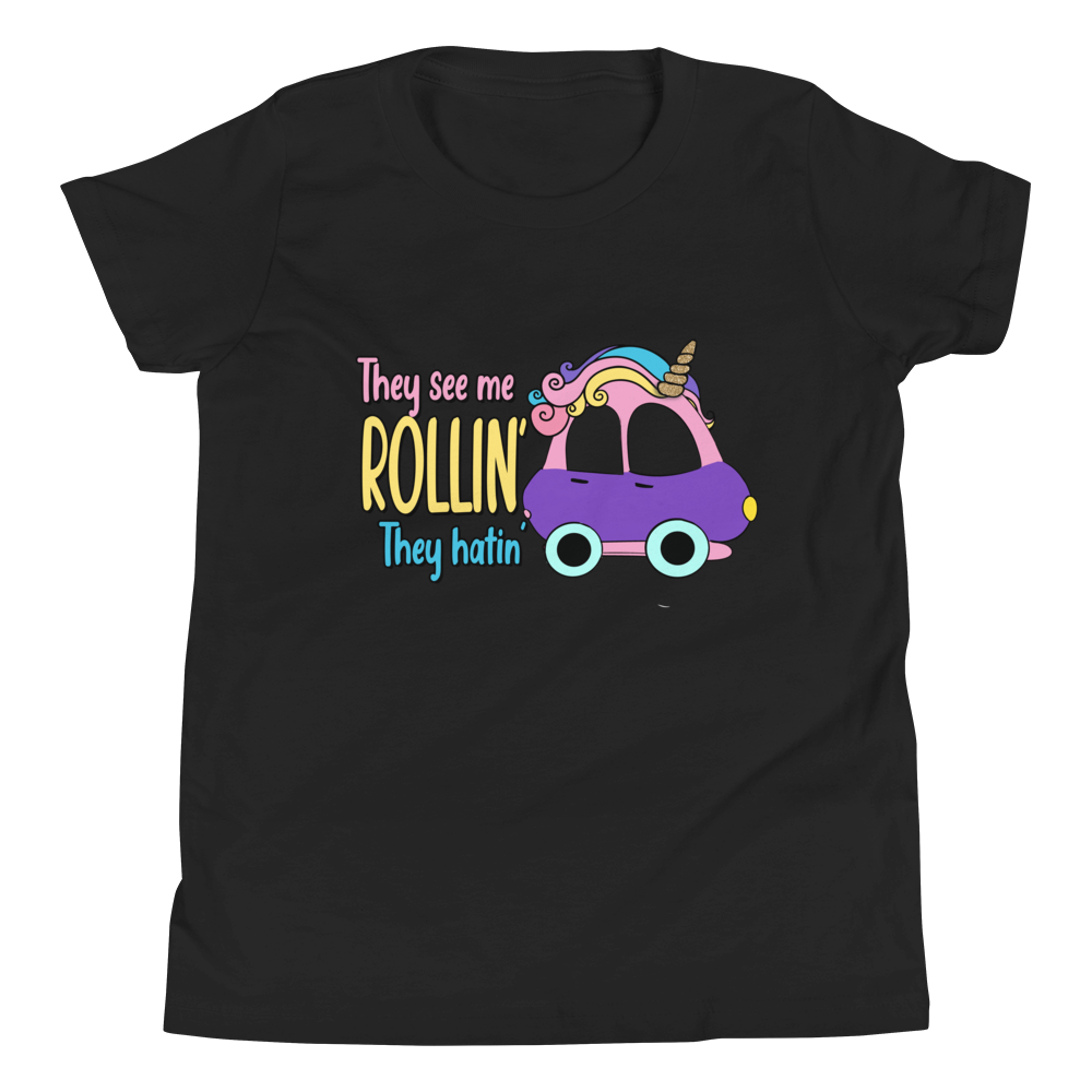 They See Me Rollin' They Hatin Youth Short Sleeve T-Shirt