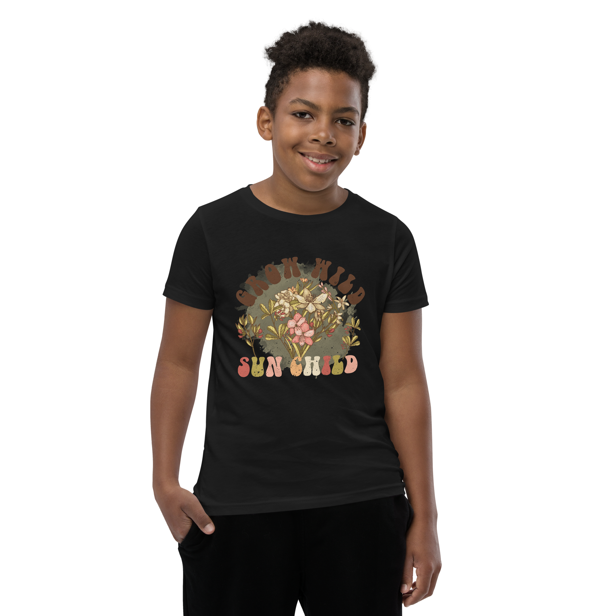 Grow Wild Sun Child Youth Short Sleeve T-Shirt