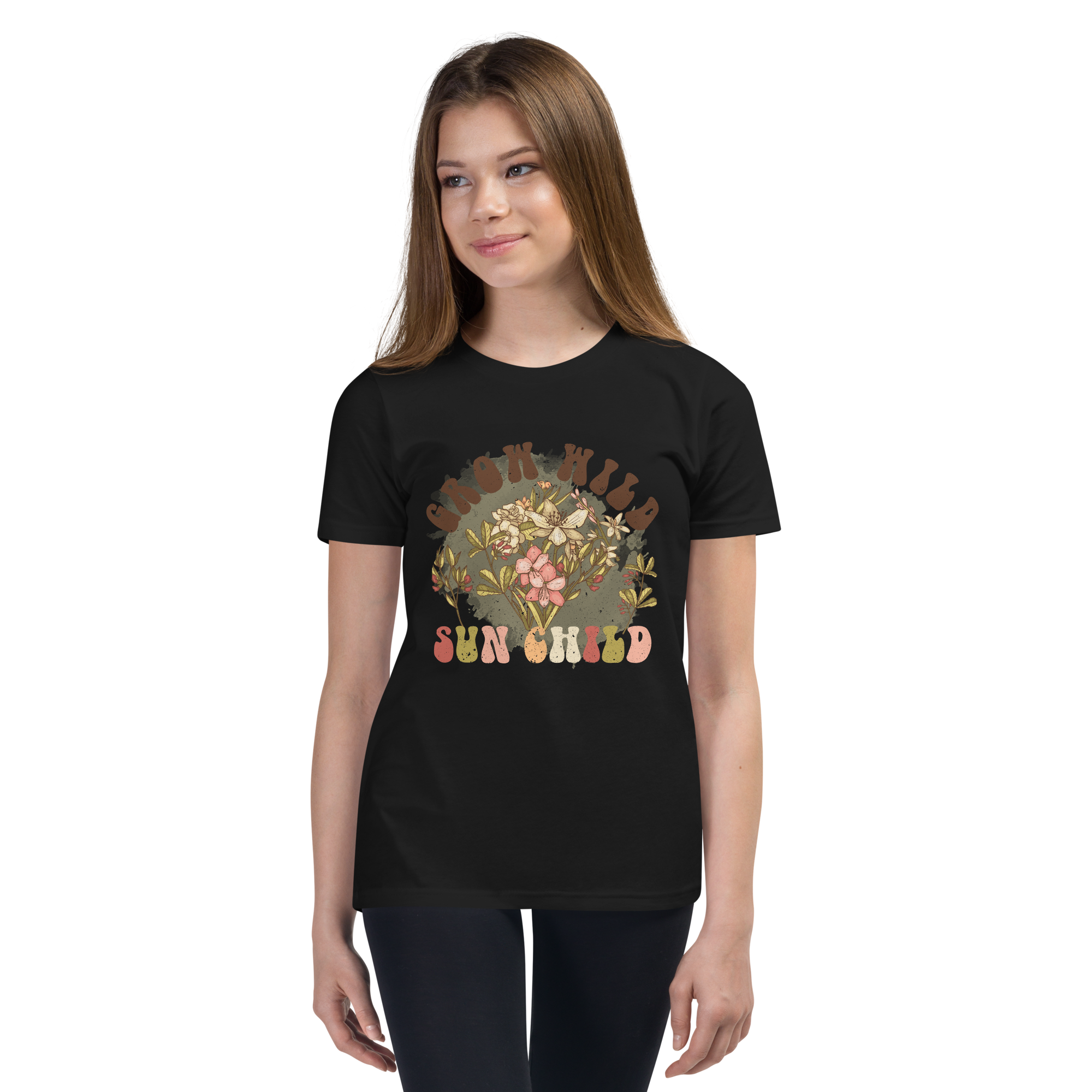 Grow Wild Sun Child Youth Short Sleeve T-Shirt