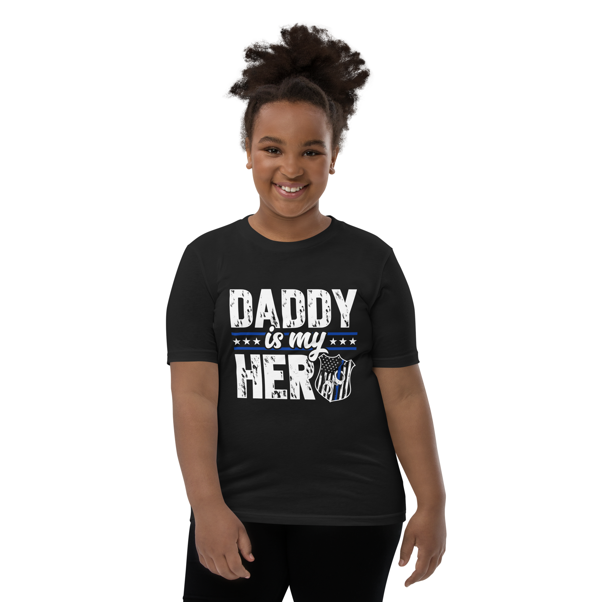 Daddy Is My Hero Youth Short Sleeve T-Shirt