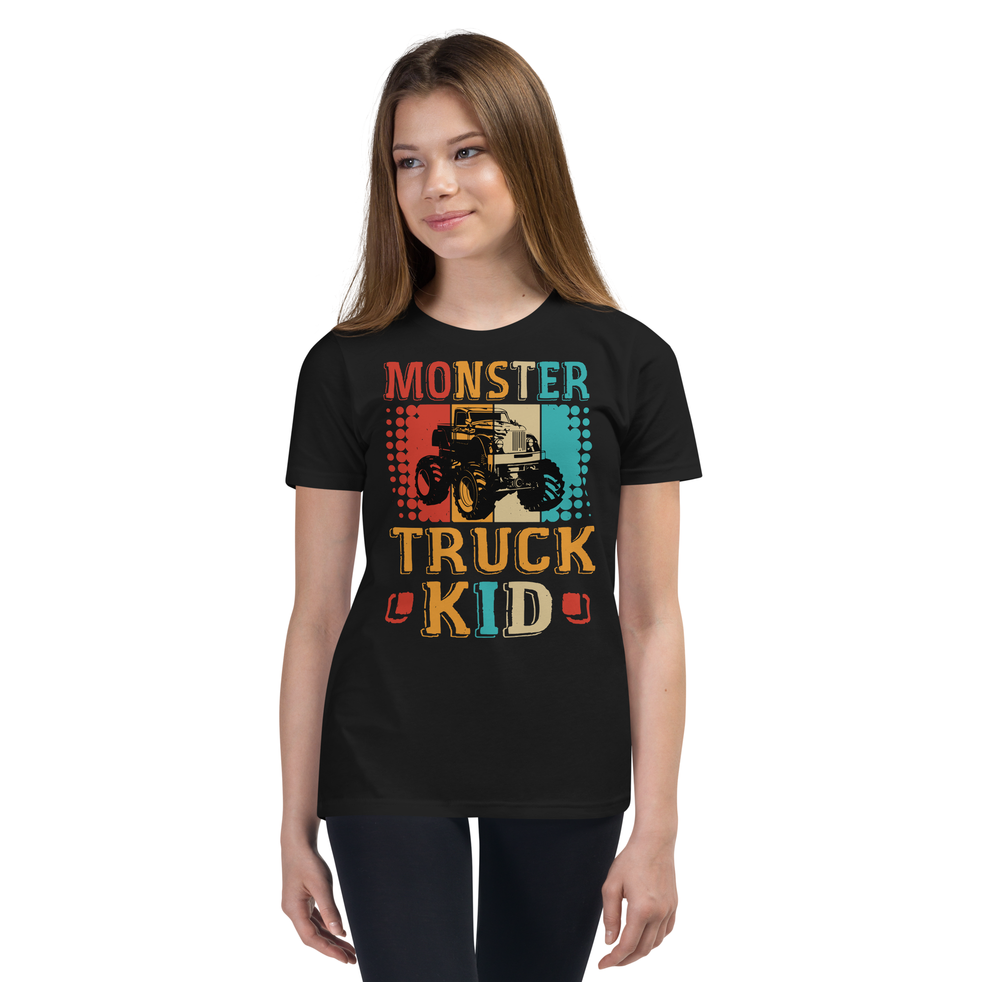 Monster truck Kid Youth Short Sleeve T-Shirt