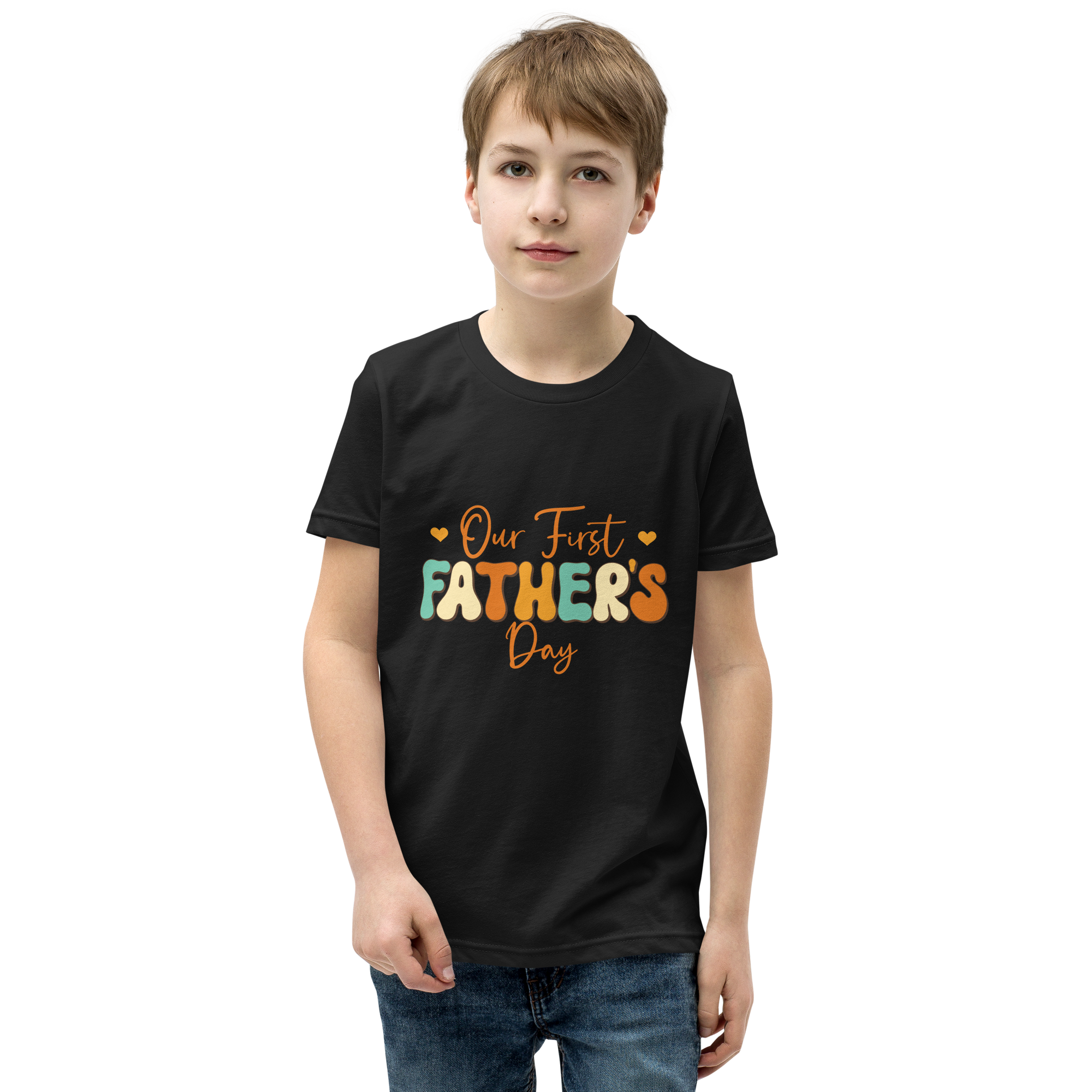 Our First Father's Day Youth Short Sleeve T-Shirt