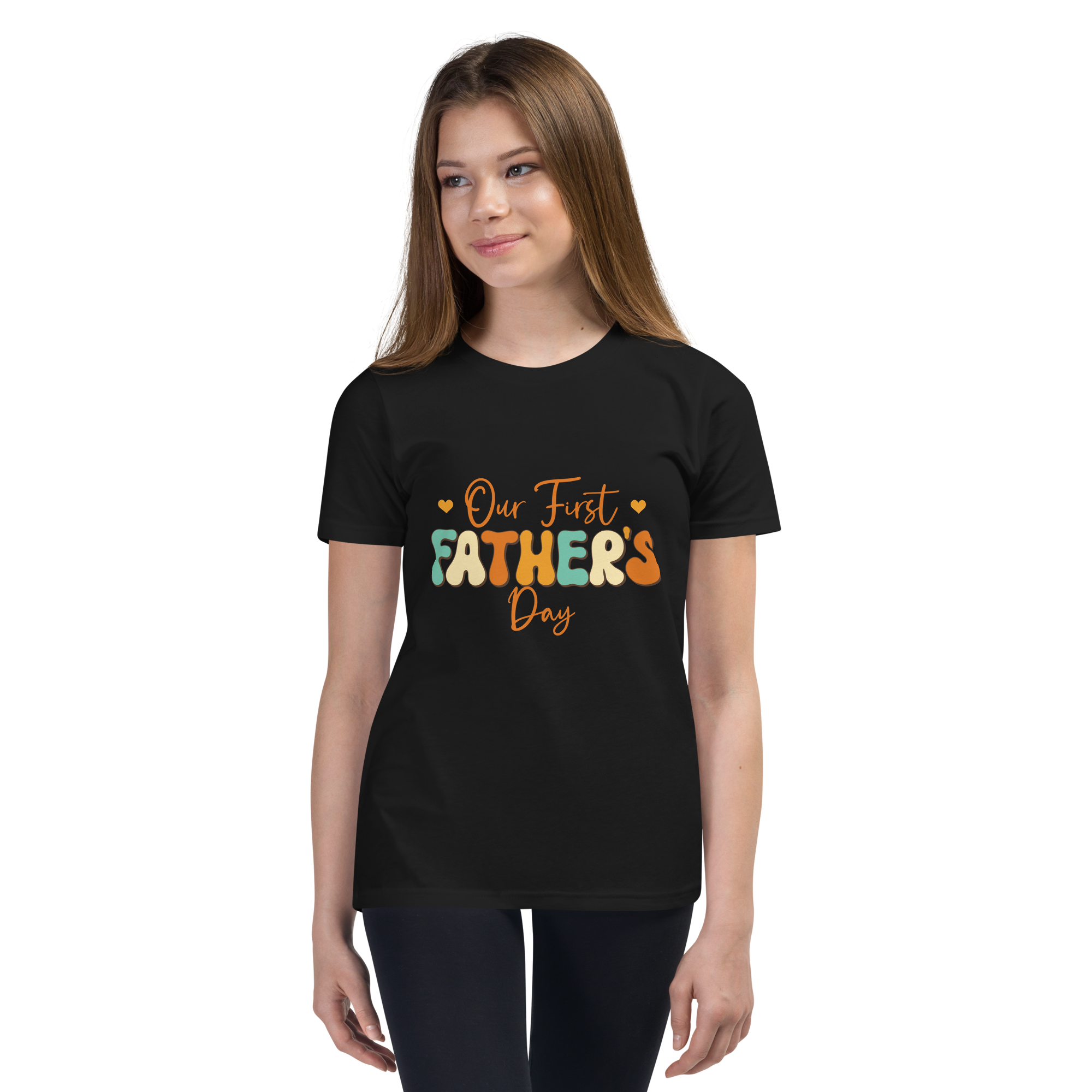 Our First Father's Day Youth Short Sleeve T-Shirt