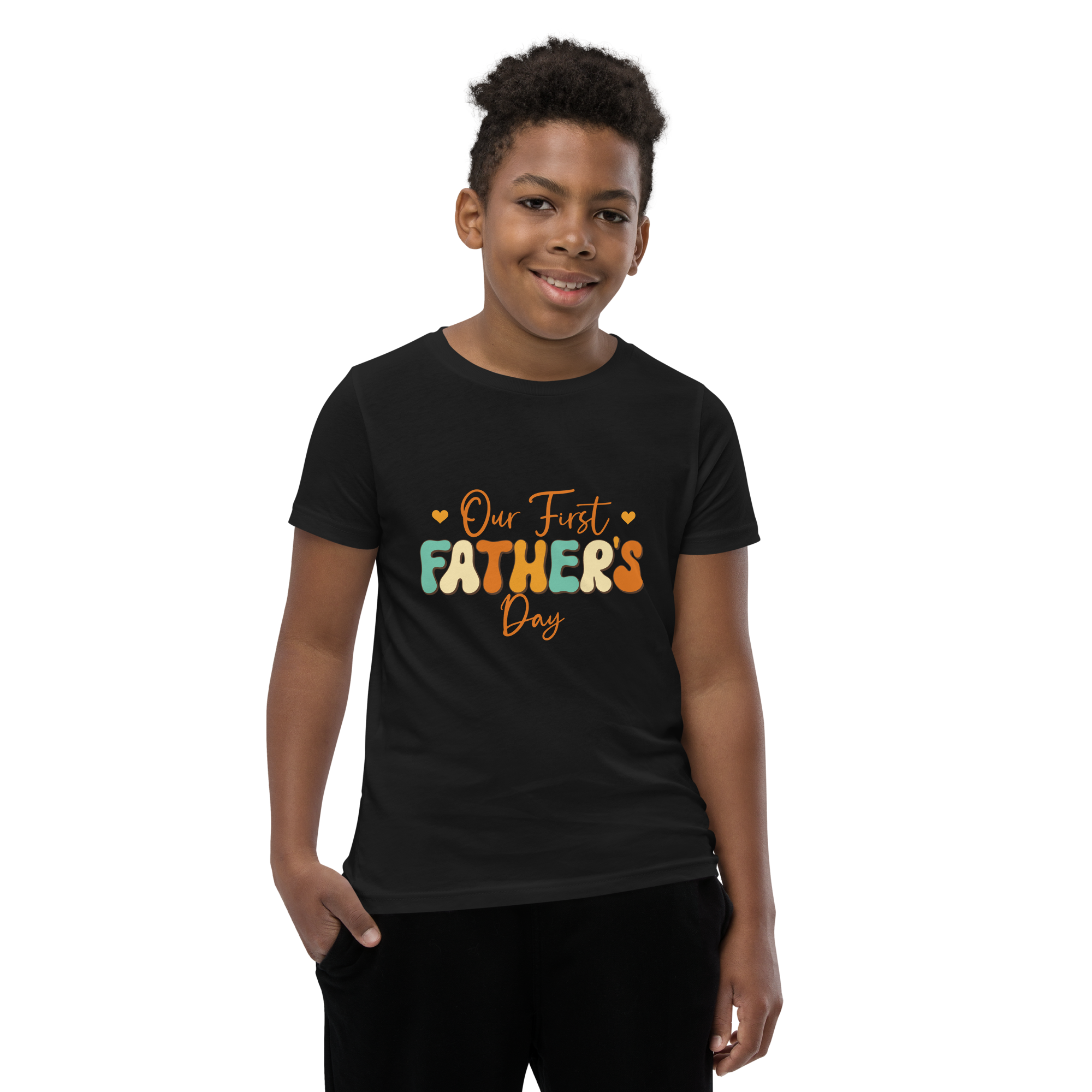 Our First Father's Day Youth Short Sleeve T-Shirt