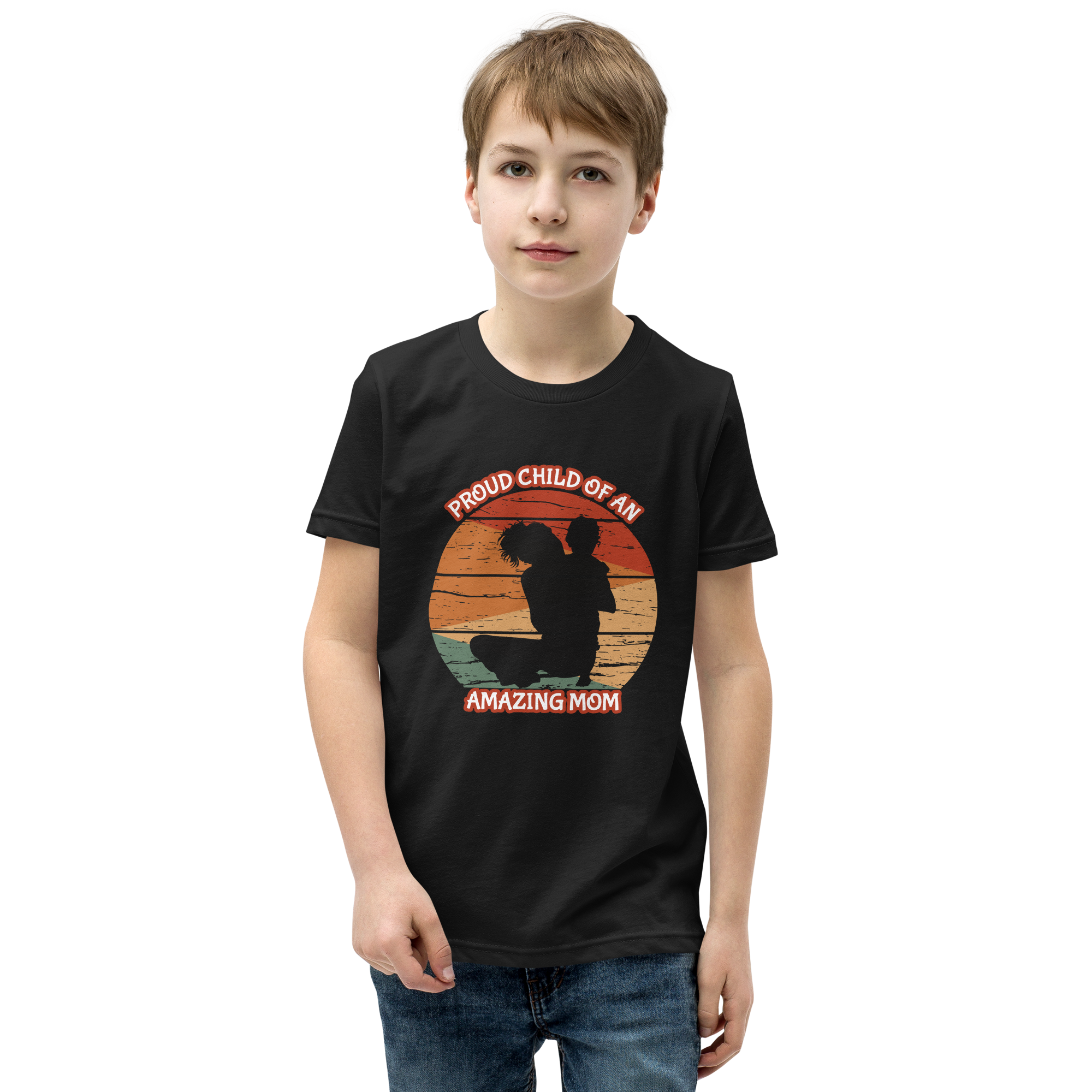 Proud Child Of An Amazing Mom Youth Short Sleeve T-Shirt