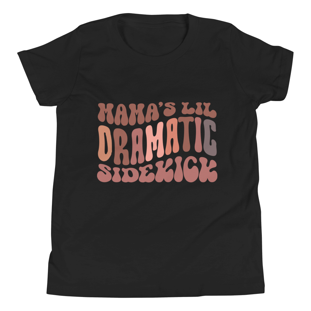 Mama's Lil Dramatic Sidekick Youth Short Sleeve T-Shirt