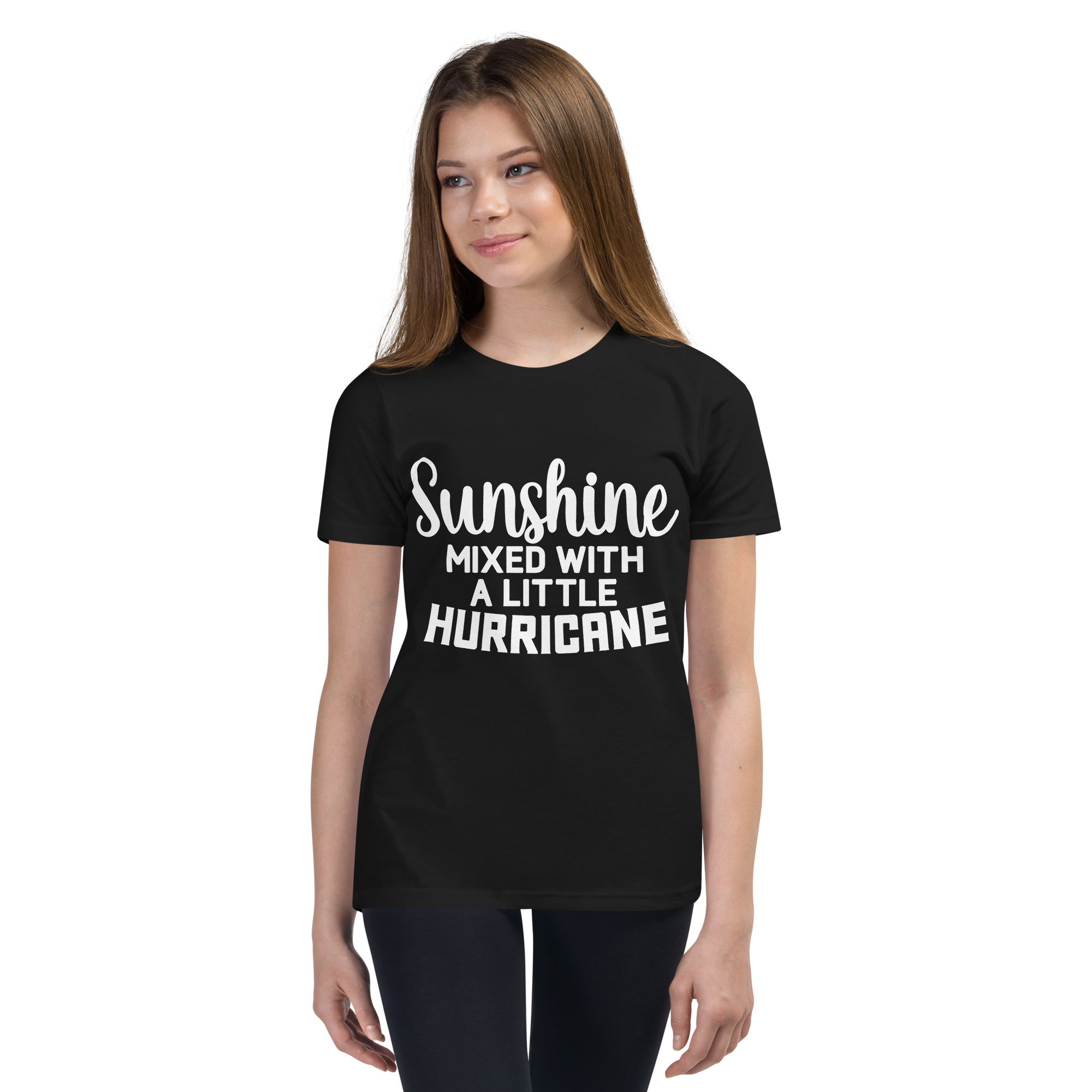 Sunshine Mixed With A Little Hurricane Youth Short Sleeve T-Shirt