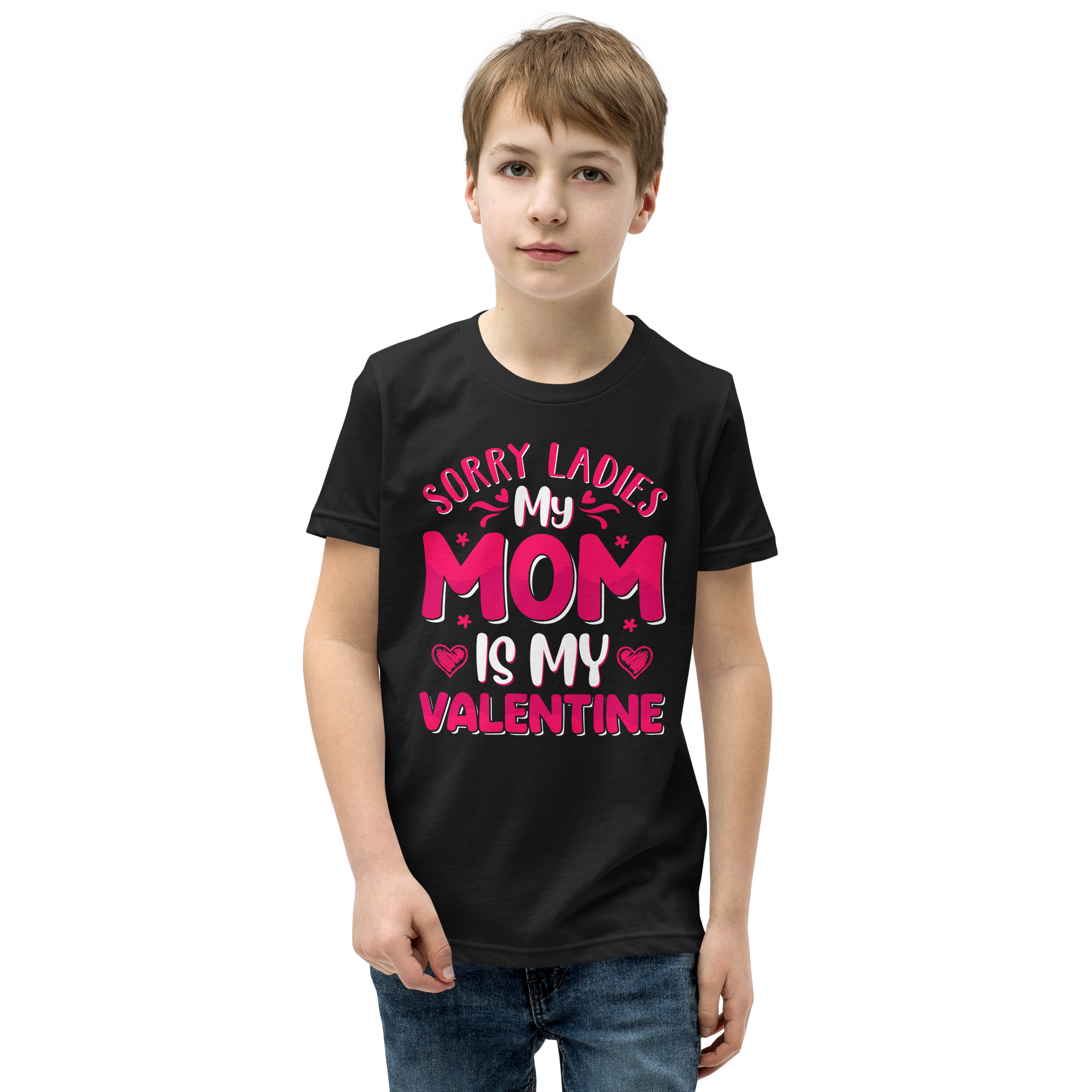 Sorry Ladies, My Mom Is My Valentine Youth Short Sleeve T-Shirt