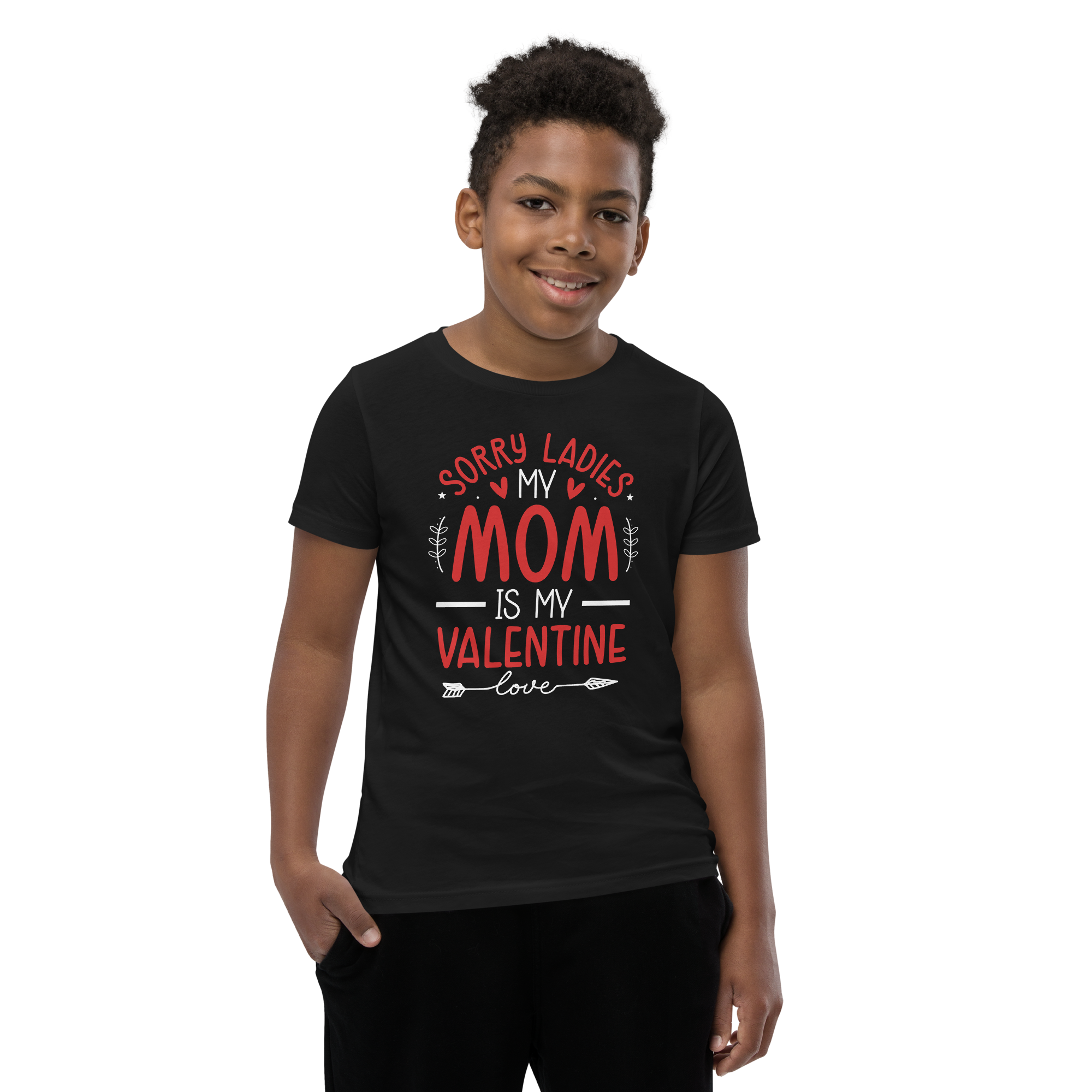 Sorry Ladies, Mom Is My Valentine Youth Short Sleeve T-Shirt