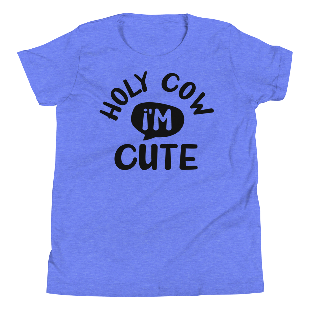 Holy Cow I'm Cute Youth Short Sleeve T-Shirt