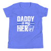 Daddy Is My Hero Youth Short Sleeve T-Shirt