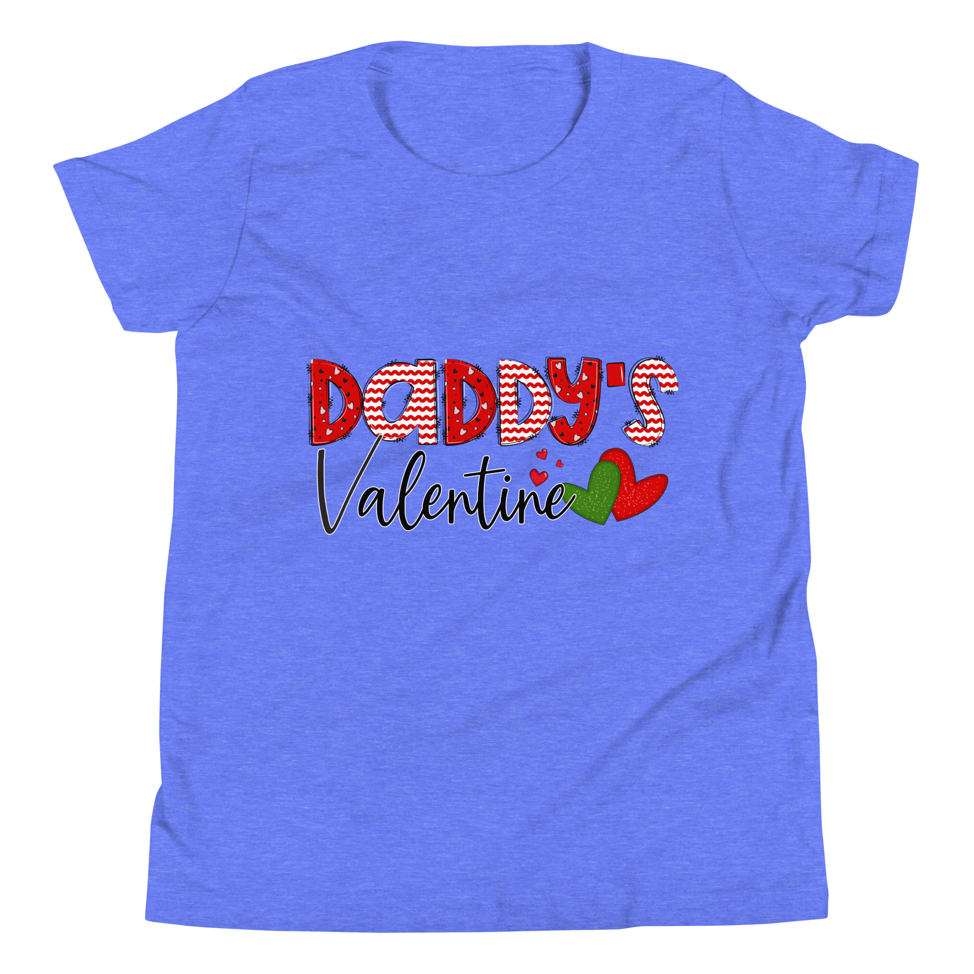 Daddy's Valentine Youth Short Sleeve T-Shirt