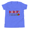 Daddy's Valentine Youth Short Sleeve T-Shirt