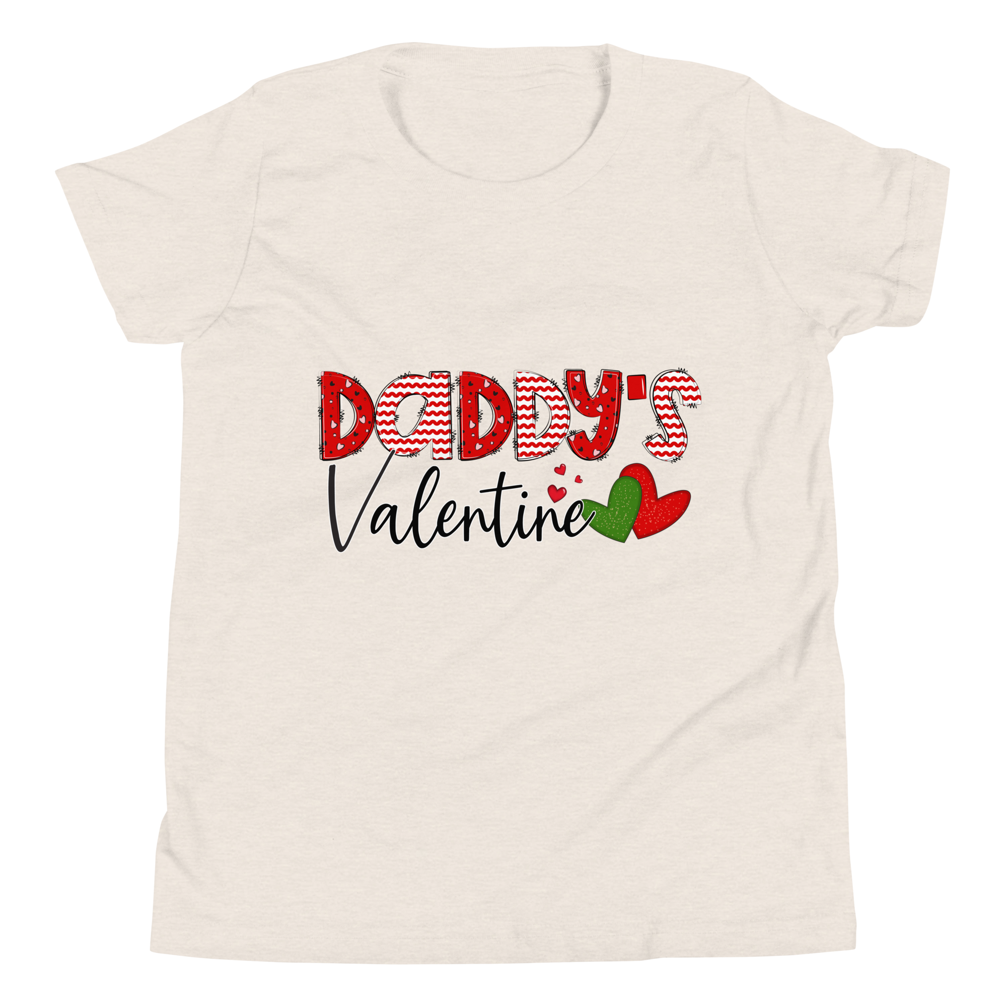 Daddy's Valentine Youth Short Sleeve T-Shirt