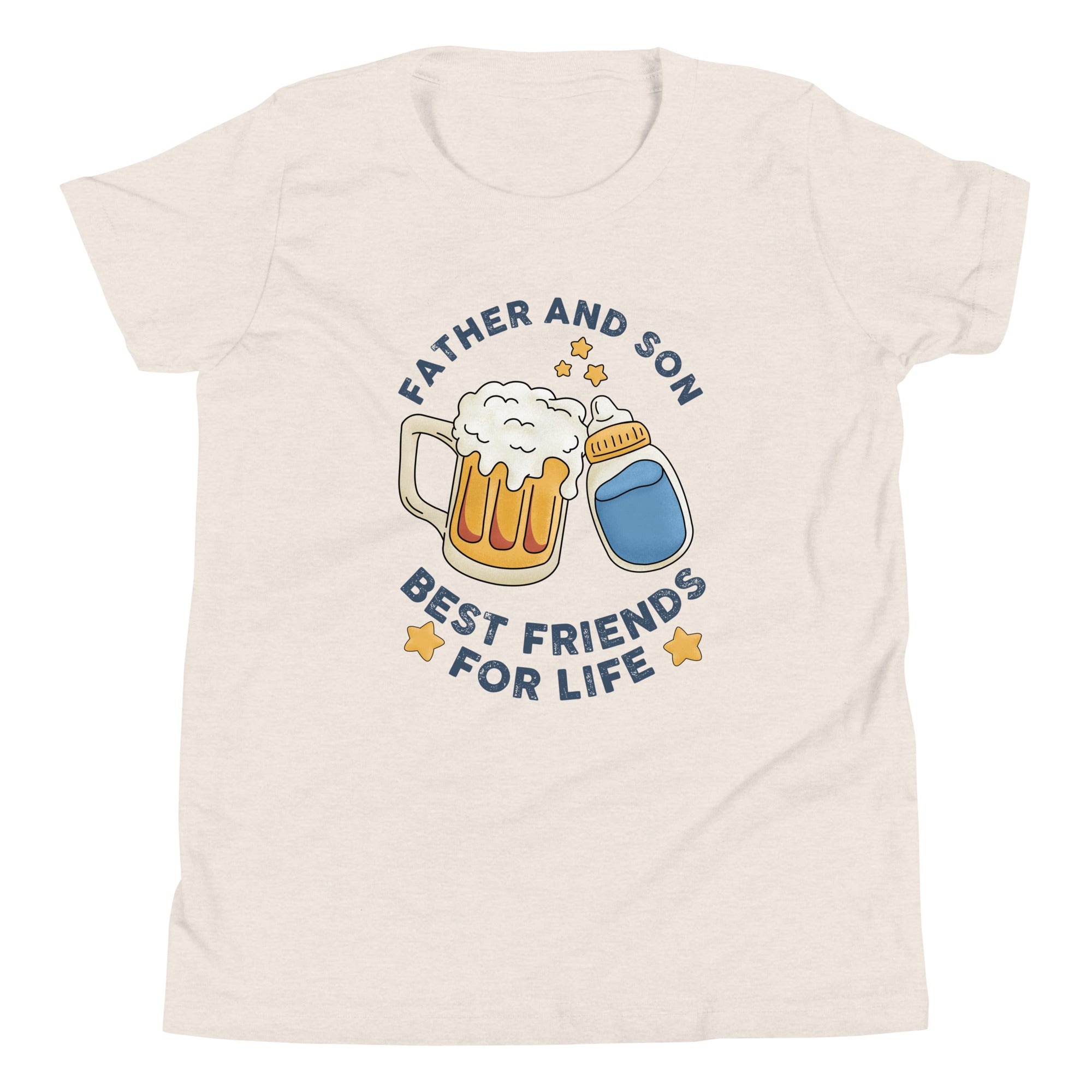 Father And Son Best Friends For Life Youth Short Sleeve T-Shirt