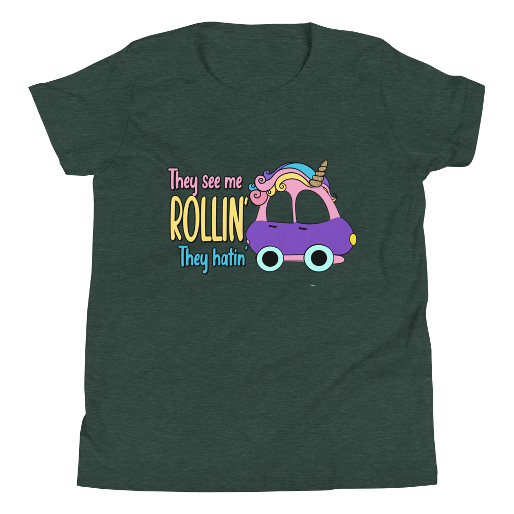 They See Me Rollin' They Hatin Youth Short Sleeve T-Shirt