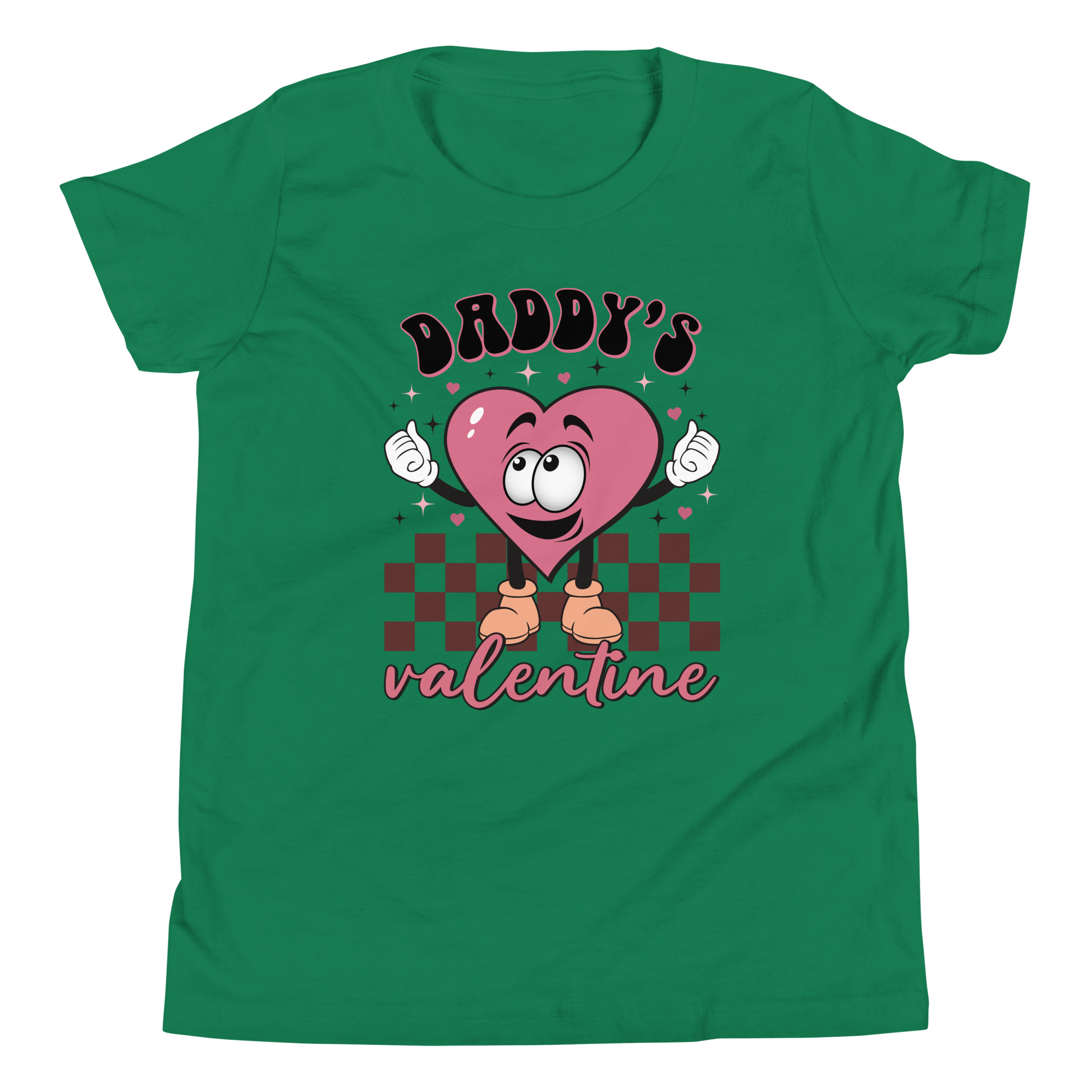 Daddy's Valentine Youth Short Sleeve T-Shirt