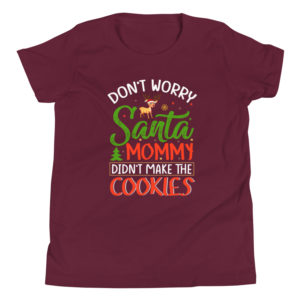 Don't Worry Santa Mommy Didn't Make Cookies Youth Short Sleeve T-Shirt