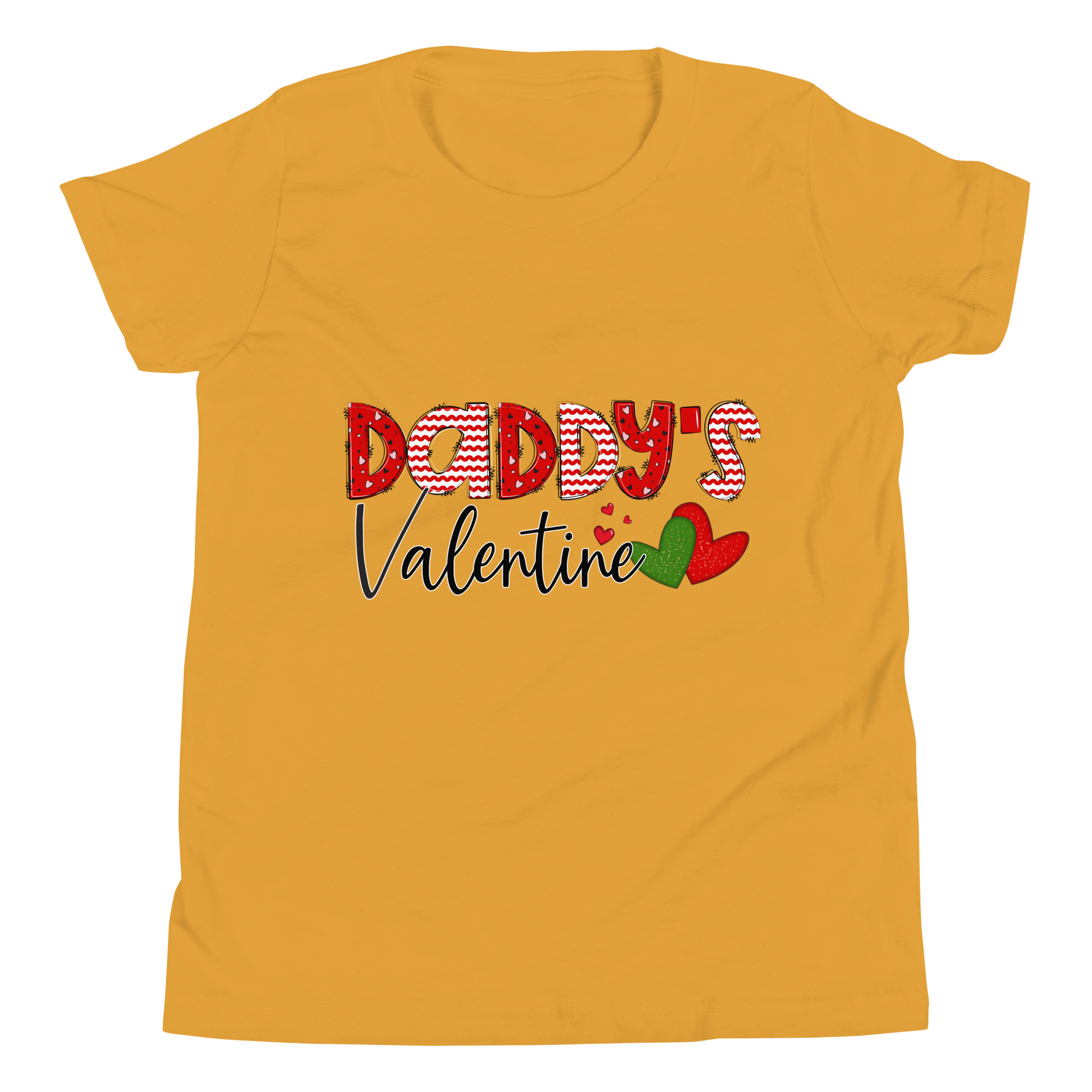 Daddy's Valentine Youth Short Sleeve T-Shirt