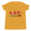 Daddy's Valentine Youth Short Sleeve T-Shirt