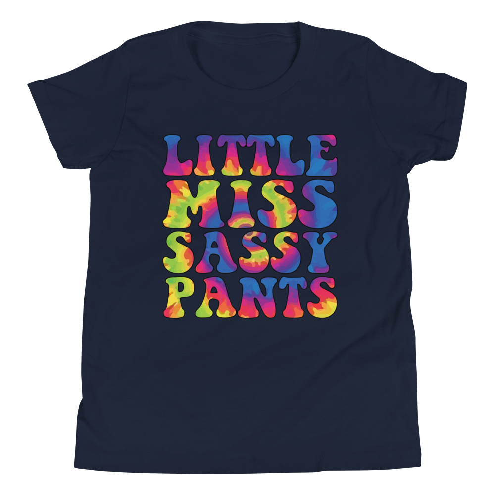 Little Miss Sassy Pants Youth Short Sleeve T-Shirt