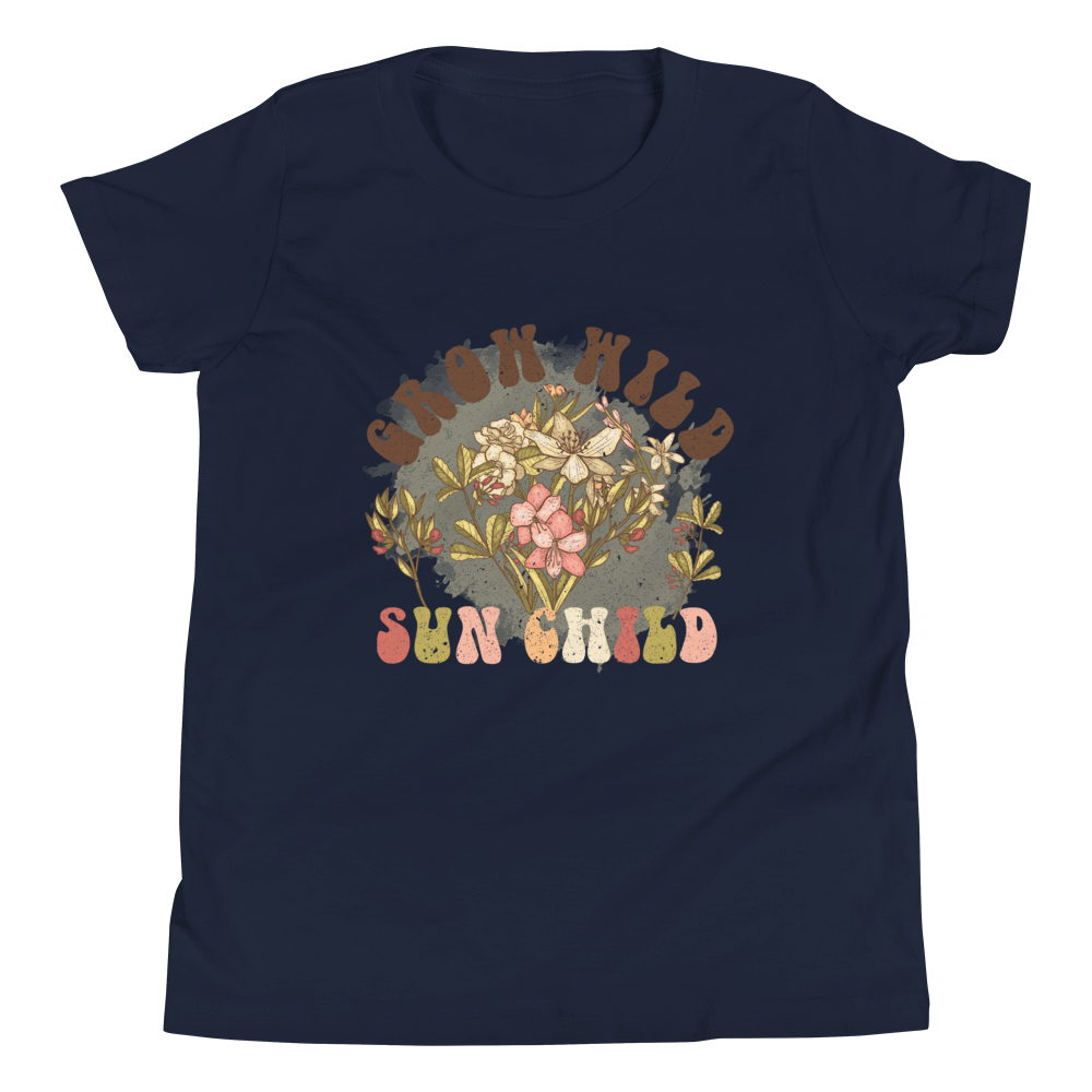 Grow Wild Sun Child Youth Short Sleeve T-Shirt