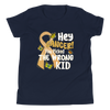 Hey Cancer! You Picked The Wrong Kid Youth Short Sleeve T-Shirt