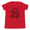 For This Child We Have Prayed Youth Short Sleeve T-Shirt