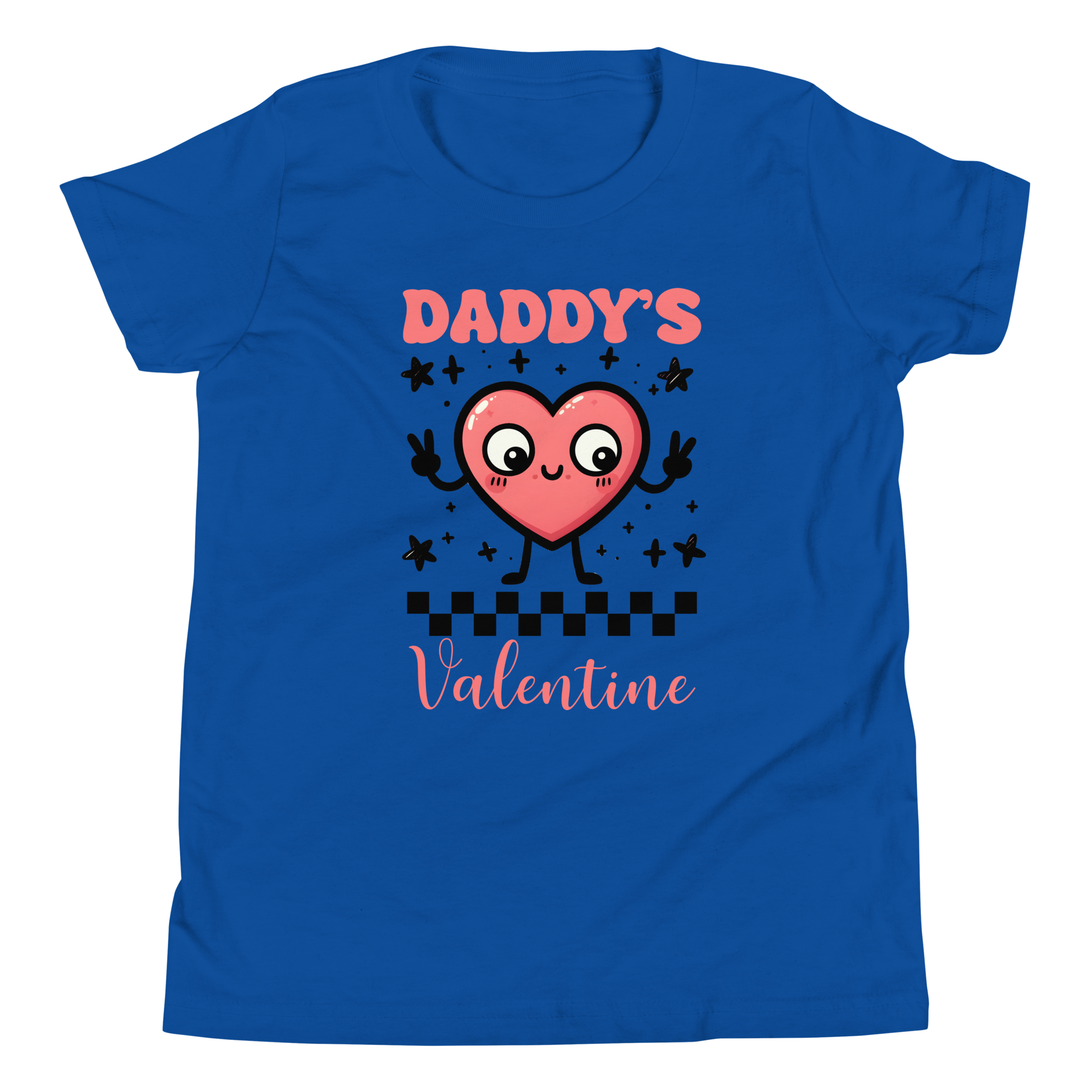 Daddy's Valentine Youth Short Sleeve T-Shirt