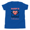 Daddy's Valentine Youth Short Sleeve T-Shirt