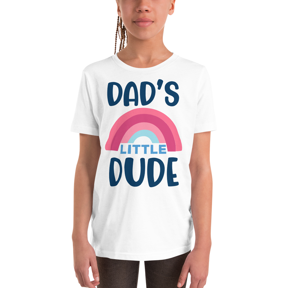 Dad's Little Dude Youth Short Sleeve T-Shirt