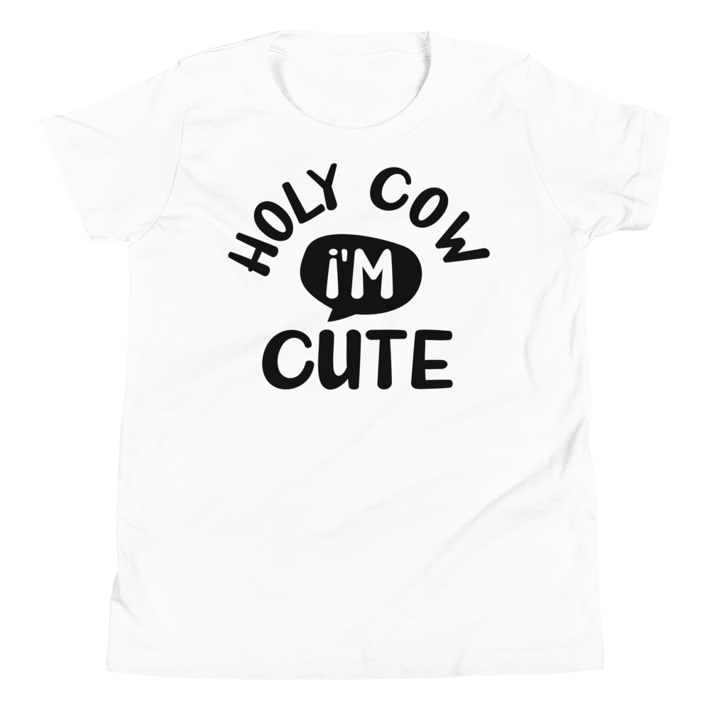 Holy Cow I'm Cute Youth Short Sleeve T-Shirt