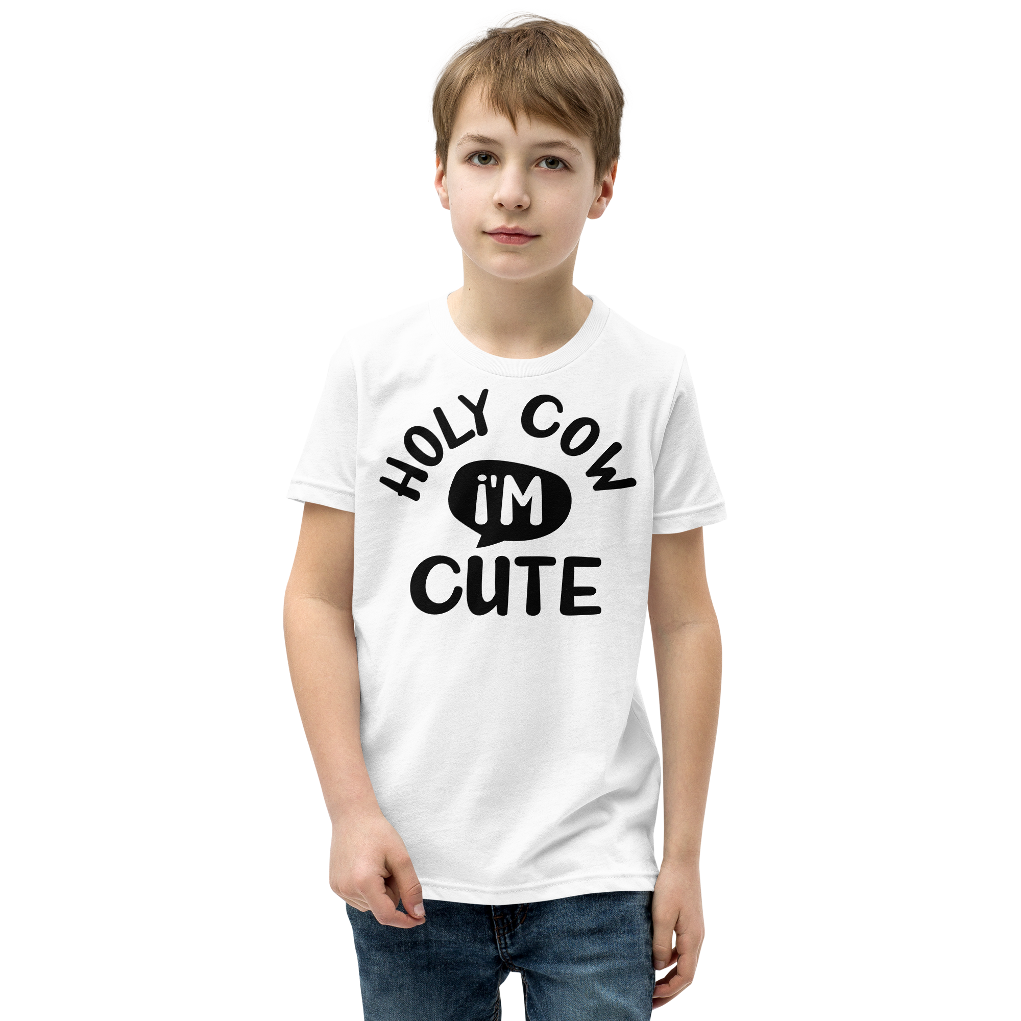 Holy Cow I'm Cute Youth Short Sleeve T-Shirt