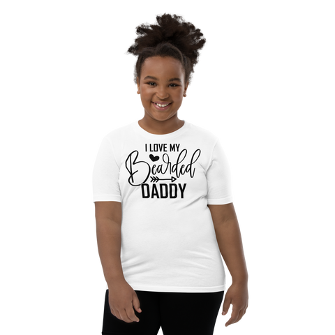 I Love My Bearded Daddy Youth Short Sleeve T-Shirt